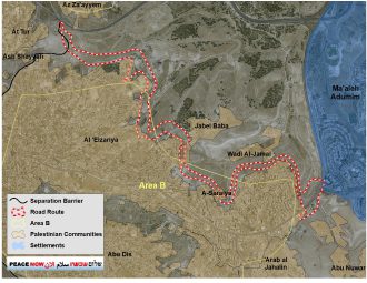 Sovereignty Road Al-azariya a-zaim E1 כביש הריבונות אלעזריה א-זעים